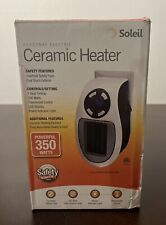Calentador de cerámica eléctrico Soleil Personal 350 vatios seguridad - nuevo caja abierta segunda mano  Embacar hacia Mexico