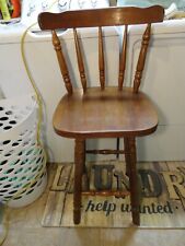 oak solid breakfast stool for sale  Medway