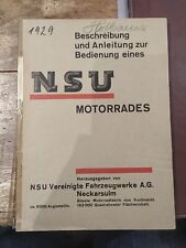 Nsu 1929 riginal gebraucht kaufen  Sankt Augustin