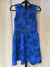 Blue black floral for sale  LEEDS