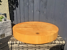 HEAVY CHUNKY VINTAGE END GRAIN RUSTIC CHOPPING BUTCHERS BLOCK APOLLO HEVEAWOOD for sale  Shipping to South Africa