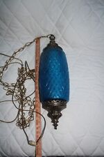 vintage blue swag lamp for sale  Cumberland