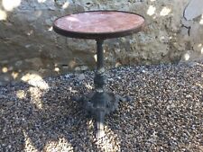 C19th French Parisian Rose Marble Cafe Bistro Table On Cast Iron Base And Copper, used for sale  Shipping to South Africa