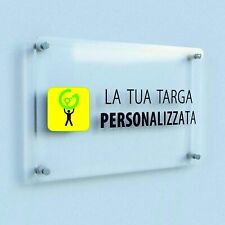 Targa plexiglass personalizzat usato  Acate