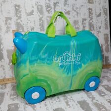 Trunki Melissa & Doug Suitcase Kids Ride Wheeled Pull Along Blue Green Terrance for sale  Shipping to South Africa