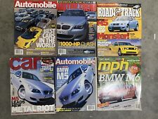 Lote de 6 revistas de carros tendência motor estrada e pista BMW M5 2004 2005 automóvel MPH, usado comprar usado  Enviando para Brazil