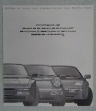 Porsche specification brochure for sale  BOURNEMOUTH