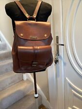 Leather saddle backpack for sale  EDINBURGH