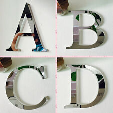 Adesivo de parede acrílico efeito espelho arte mural 3D faça você mesmo 26 letras decoração para casa comprar usado  Enviando para Brazil