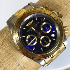 Relógio masculino Invicta 3644 Speedway mostrador azul cronógrafo quartzo dois tons aço comprar usado  Enviando para Brazil