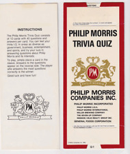 Philip morris trivia for sale  Mount Ida