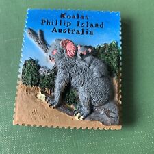 Imán para nevera de recuerdo 3D Koalas Philip Island Australia segunda mano  Embacar hacia Argentina