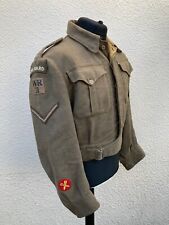 WW2 Home Guard Reproduction Wool Battledress Blouse Jacket 44" Chest, used for sale  Shipping to Ireland