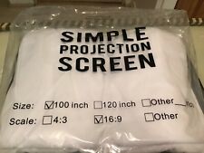 Screen jinhoo projector. for sale  ST. ANDREWS