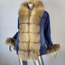genuine fur lined jean jacket for sale  Sioux Falls
