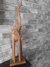 Wooden elephant figurine for sale  LETCHWORTH GARDEN CITY
