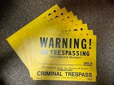 Lot yellow trespassing for sale  York Haven