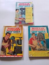 Lote de 3 revistas vintage populares de notas de loja de mecânicos década de 1950, usado comprar usado  Enviando para Brazil
