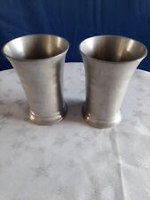 Pair pewter goblets for sale  KIDDERMINSTER