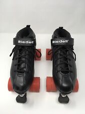 Patins Riedell Dart Quad Speed, tamanho 8, preto, rodas vermelhas Roller Derby comprar usado  Enviando para Brazil