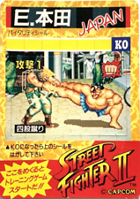 Honda Street Fighter II Arcade capcom Card JAPAN GAME CARDDASS 1993 adesivos F/S comprar usado  Enviando para Brazil
