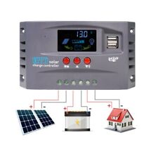 MPPT Solar Charge Controller 12V 24V Auto 30A 20A 10A Dual USB with LCD Display for sale  Shipping to South Africa