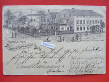 Berthelsdorf b. Görlitz - Litho , Gasthaus , gest. 1898 , Bahnpost gebraucht kaufen  Hamburg