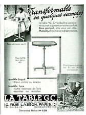 Publicité ancienne table d'occasion  France