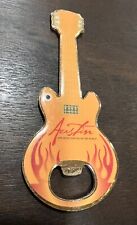 Guitarra Austin Texas ímã de geladeira e abridor de garrafa lembrança novidade música comprar usado  Enviando para Brazil