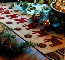 Reindeer Table Runner Quilt Pattern Pieced/Applique JS for sale  Winchester