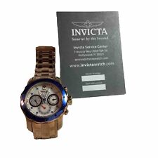 Usado, Relógio feminino Invicta Pro Diver azul pulseira de ouro rosa Tritnite comprar usado  Enviando para Brazil