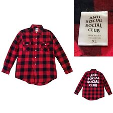 Camisa masculina xadrez xadrez búfalo clube social anti-social tamanho GG em vermelho comprar usado  Enviando para Brazil