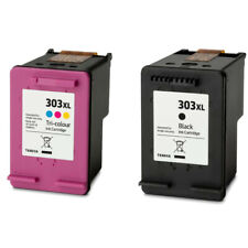 BLACK & COLOUR INK CARTRIDGE REFILLED COMPATIBLE WITH HP 303XL HP 303 XL VERSION for sale  Shipping to South Africa