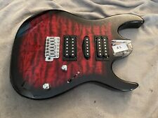 Ibanez GIO GRX70QA Electric Guitar Body Red Quilted Loaded Electronics + Bridge for sale  Shipping to South Africa