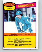1980-81 O-Pee-Chee #238 Real Cloutier TL  Quebec Nordiques V39483 for sale  Canada