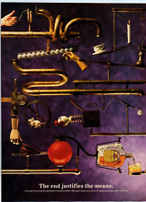 Crown Royal Whisky Rube Goldberg Machine Justifica Meios 1989 Impressão Anúncio 8"w x 11" comprar usado  Enviando para Brazil