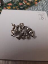 Crystal elephant brooch for sale  SANDOWN