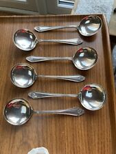 EPNS Electroplated Nickel Silver Set Of 6 Engraved Spoons Soup Dessert? for sale  Shipping to South Africa