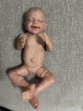 17inch Lifelike Reborn Baby Doll Sleeping Smiling Girl, used for sale  Shipping to South Africa