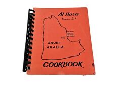 Libro de cocina ilustrado vintage de Al Hasa Arabia Saudita comida árabe 1976 años 70 segunda mano  Embacar hacia Argentina