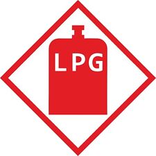 Lpg warning sticker for sale  Shipping to Ireland