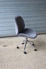 Grey Height Adjustable Chrome Swivel Base Desk Office Chair for sale  Shipping to South Africa