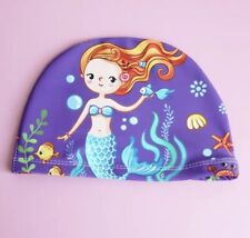 Boné de natação sereia chapéu de piscina infantil menina design engraçado capa de orelha EUA comprar usado  Enviando para Brazil