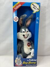 Muñeca de peluche The Talking BUGS BUNNY 24K Company 1990 vintage - 20" charlas VER video, usado segunda mano  Embacar hacia Mexico