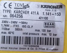 Karcher 411a spares for sale  Shipping to Ireland