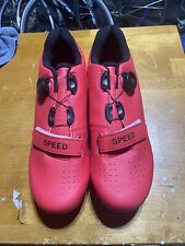 Usado, Novo Sapato de Ciclismo Masculino Speed Road Vermelho Neon - UE 44 comprar usado  Enviando para Brazil