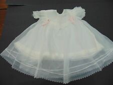 2 piezas de colección Baby Girl Baptism década de 1950 Vestido Organza Blanco 3-6 Meses Planchado Limpio segunda mano  Embacar hacia Argentina