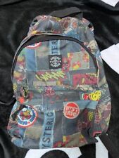 Usado, Mochila de náilon glamour histérica estilo jeans estampa patchwork 36x26cm comprar usado  Enviando para Brazil