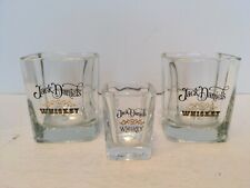 Juego de vasos cuadrados de vaso de 2 y 1 tiro de vasos de whisky Jack Daniels segunda mano  Embacar hacia Argentina