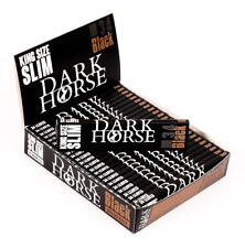 2 Boxen (50 Heftchen) Dark Horse Black, King Size Slim Papers, 34 Blatt pro Heft comprar usado  Enviando para Brazil